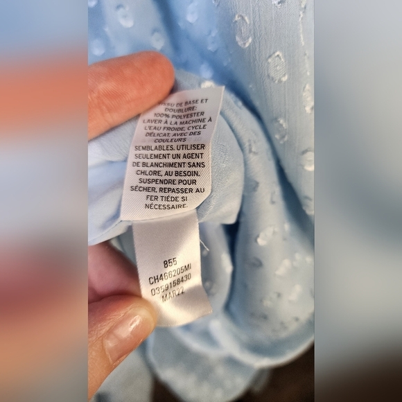 Chelsea 28 Women's Ruffle Neck Midi Dress in Blue Falls Size M - Picture 15 of 15